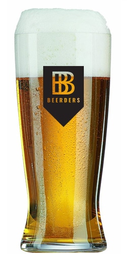 Een pilsener bierglas bedruk je bij Beers & Brands