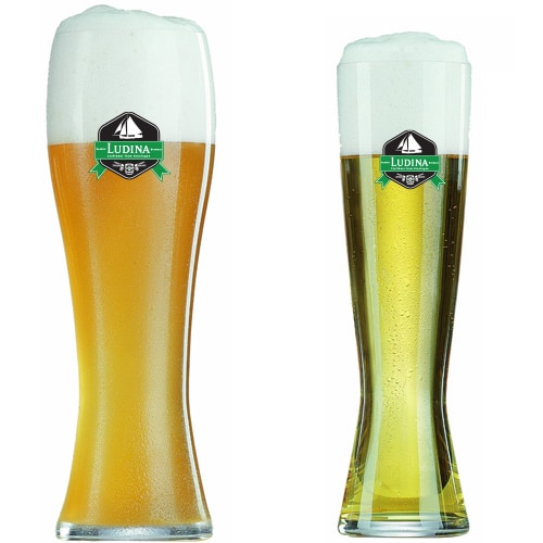 Een Weizpils bierglas laten bedrukken