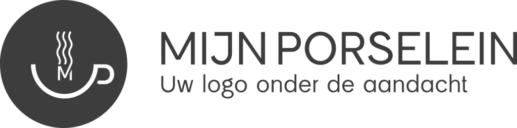 Kop en schotels bedrukken met eigen logo